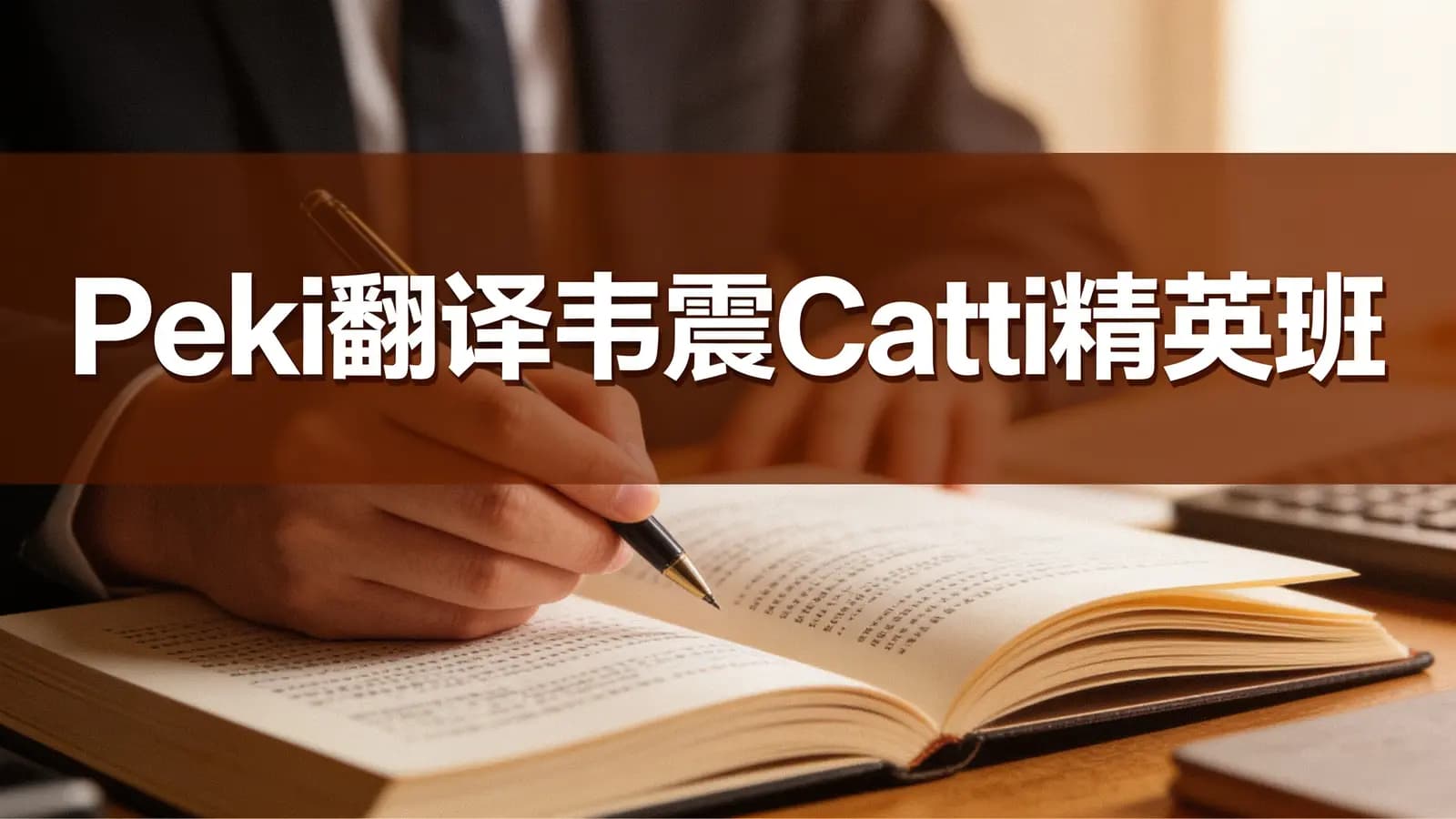Peki翻译韦震Catti精英班