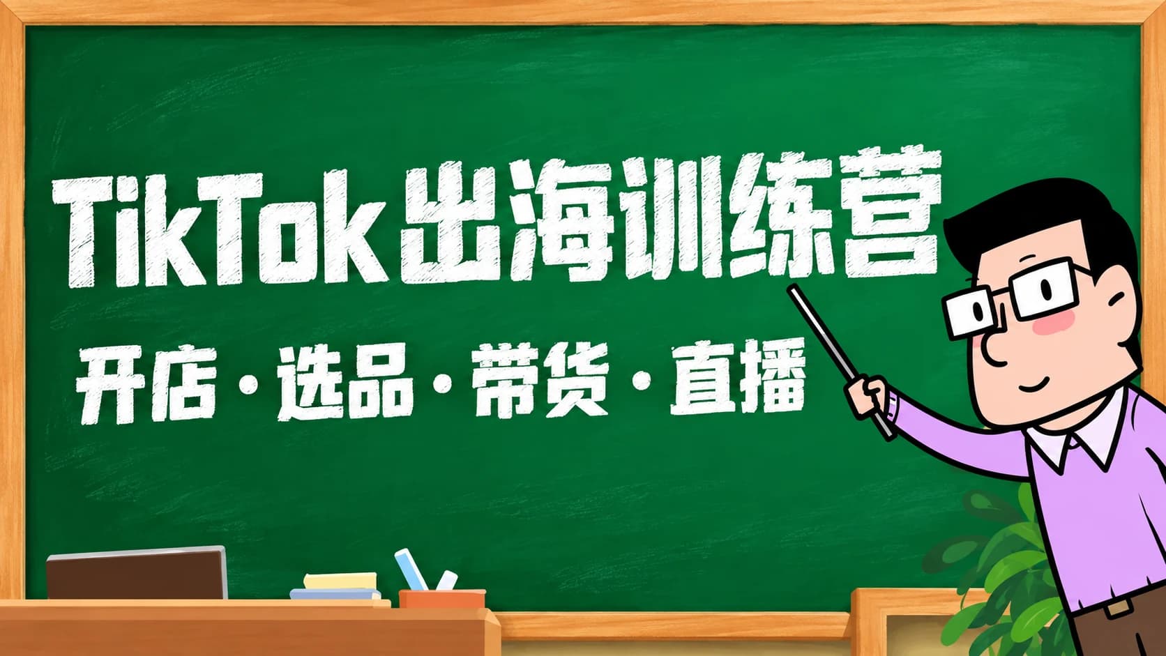 Tiktok出海训练营:开店+选品+带货+直播+话术+场景搭建!