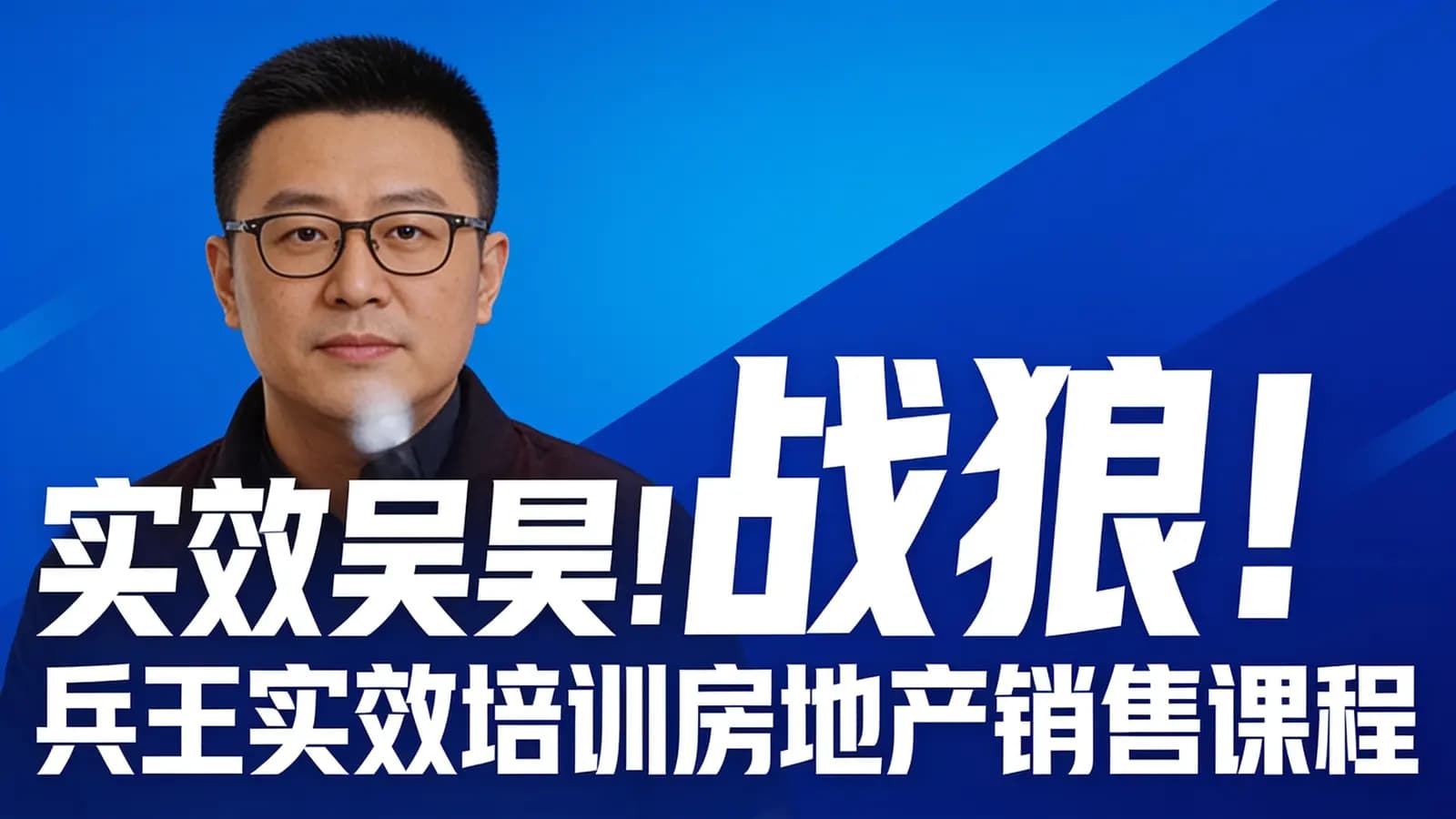 实效吴昊!战狼!兵王实效培训房地产销售课程
