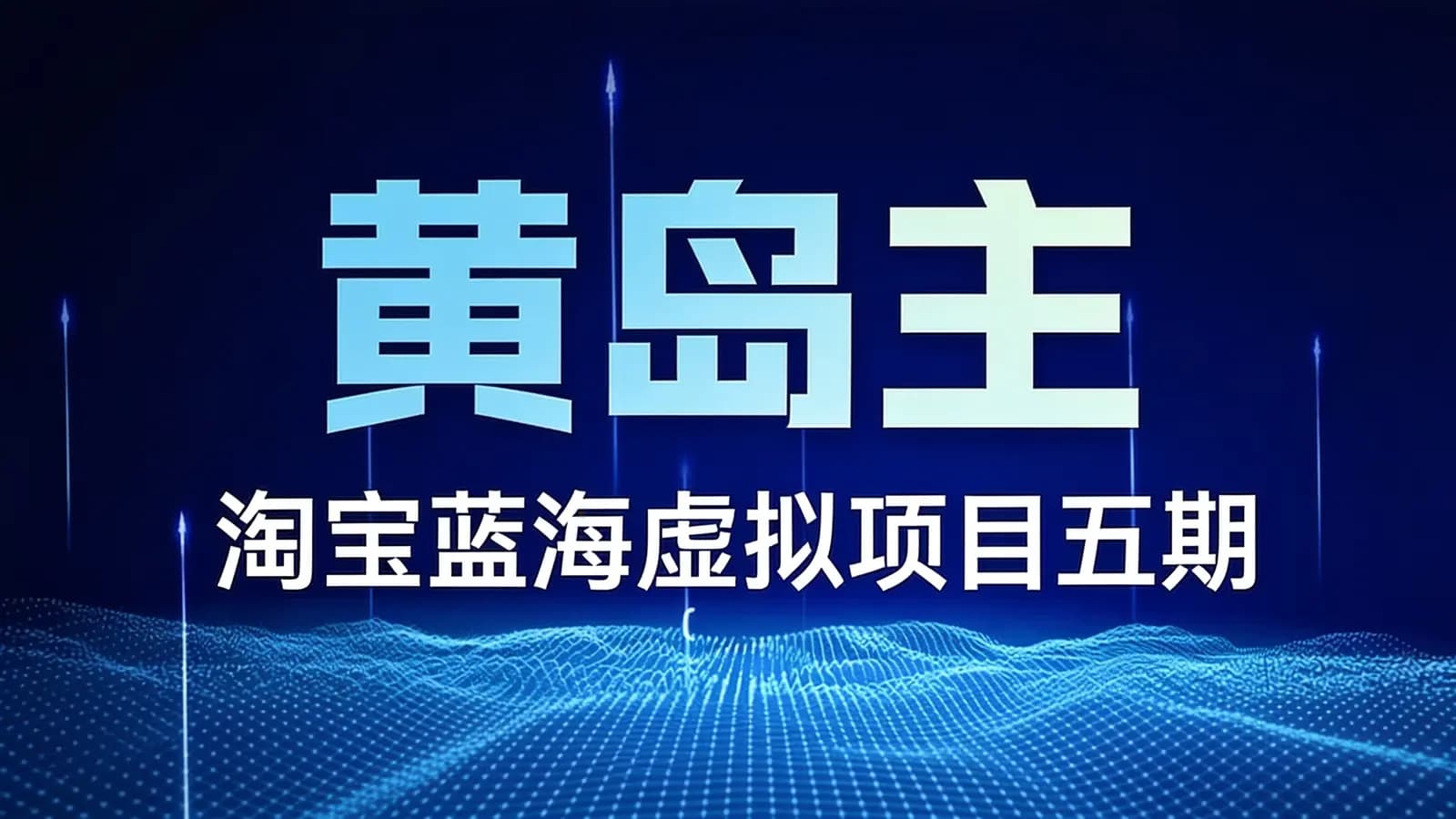 网络整理黄岛主:淘宝蓝海虚拟项目五期