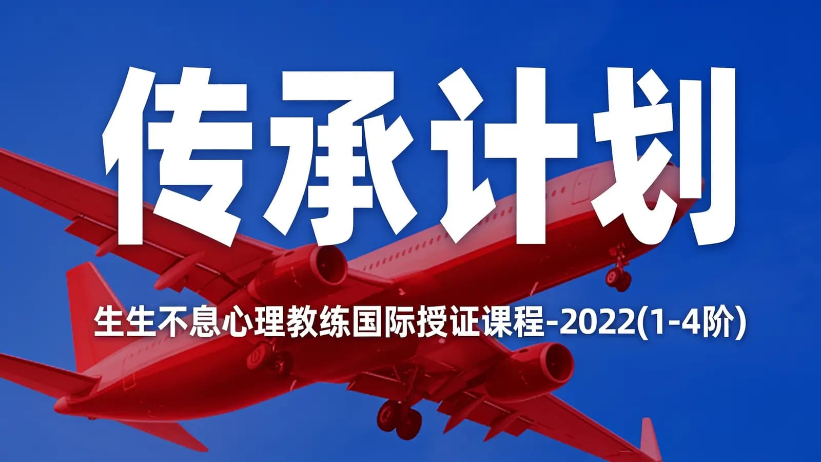 网络整理传承计划:生生不息心理教练国际授证课程-2022(1-4阶)