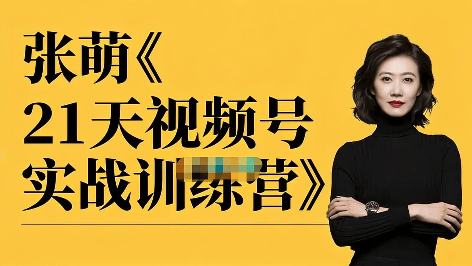 张萌《21天视频号实战训练营》