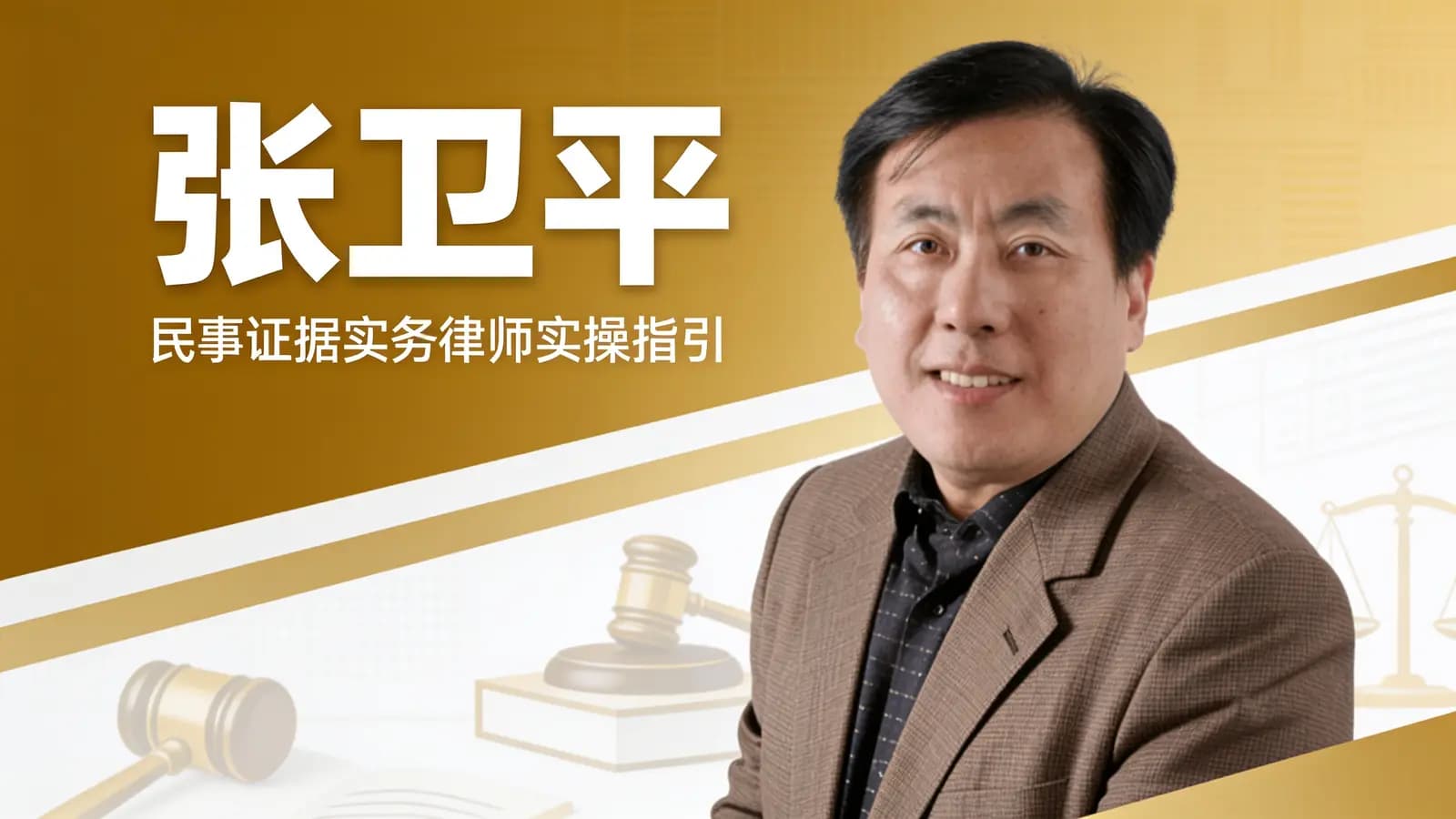 张卫平:民事证据实务律师实操指引