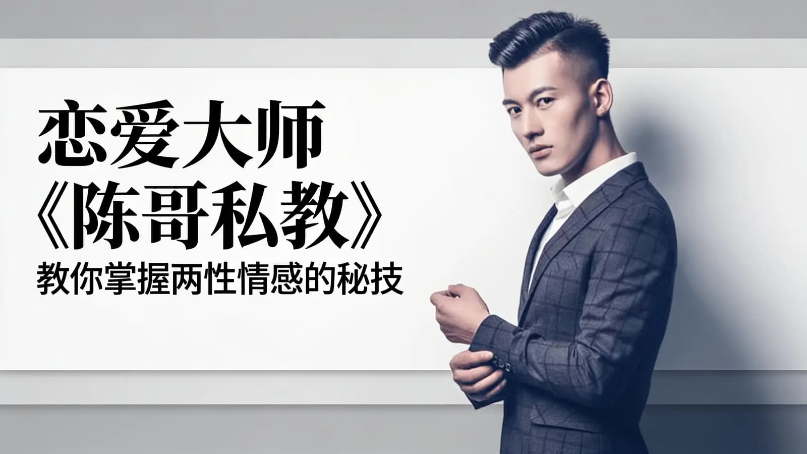 恋爱大师 《陈哥私教》教你掌握两性情感的秘技