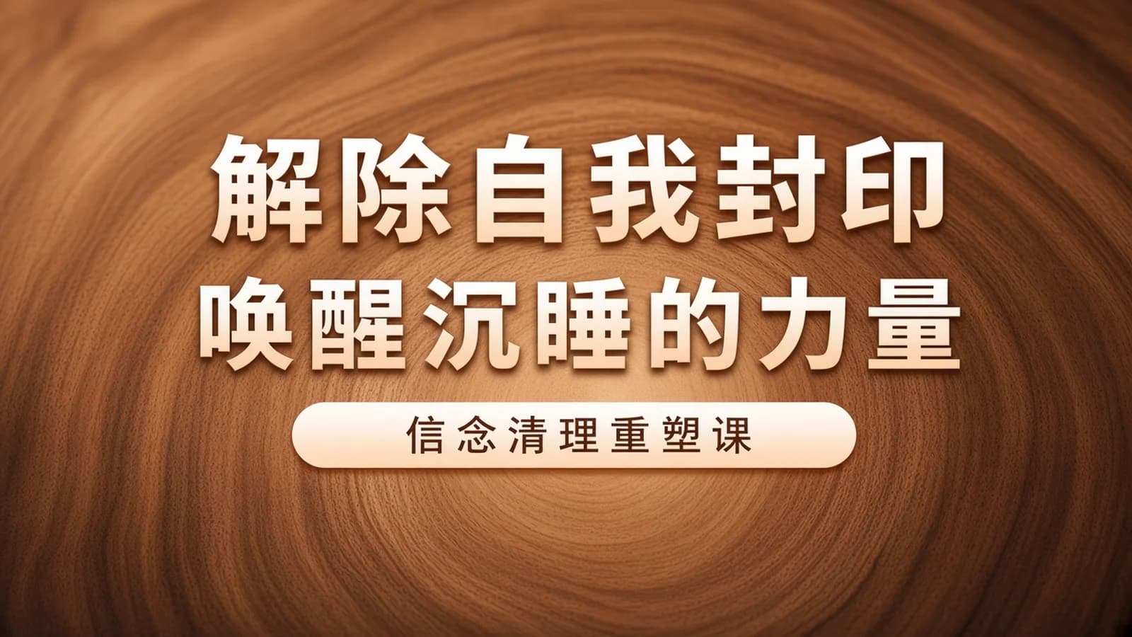 网络整理解除自我封印,唤醒沉睡的力量|信念清理重塑课