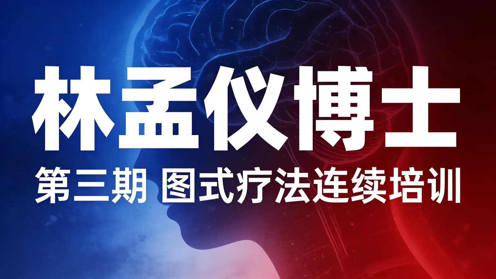 网络整理林孟仪博士:第三期 图式疗法连续培训【初中高三阶】