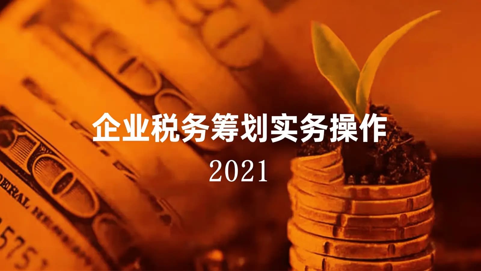 企业税务筹划实务操作(2021)