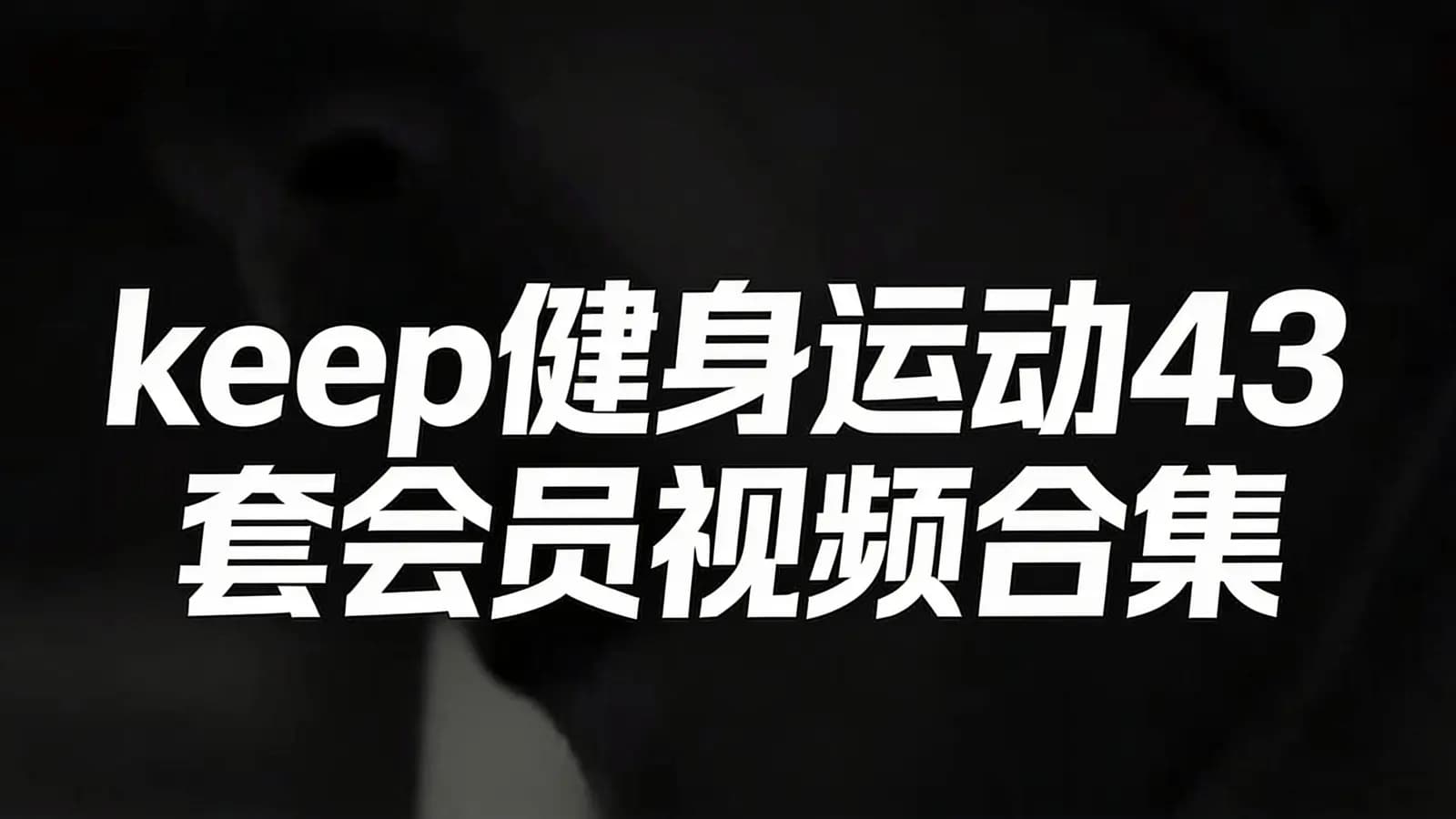keep健身运动43套会员视频合集