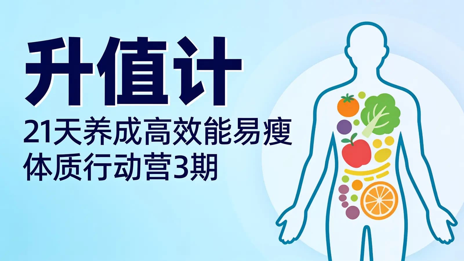 升值计:21天养成高效能易瘦体质行动营3期