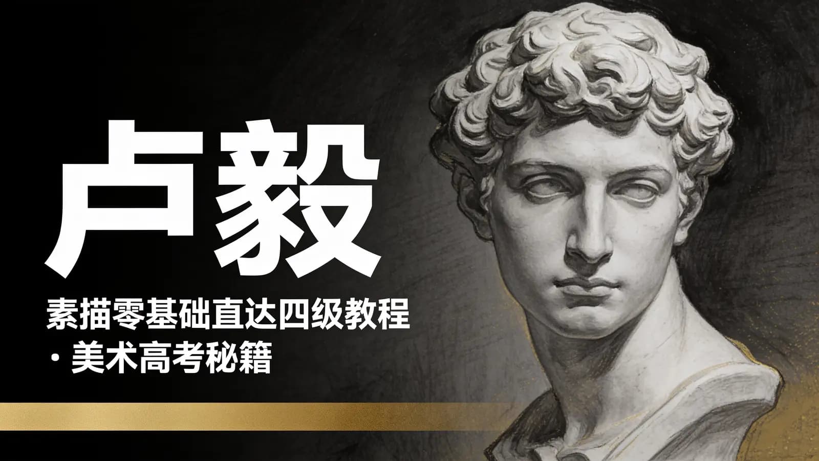 卢毅:素描零基础直达四级教程·美术高考秘籍
