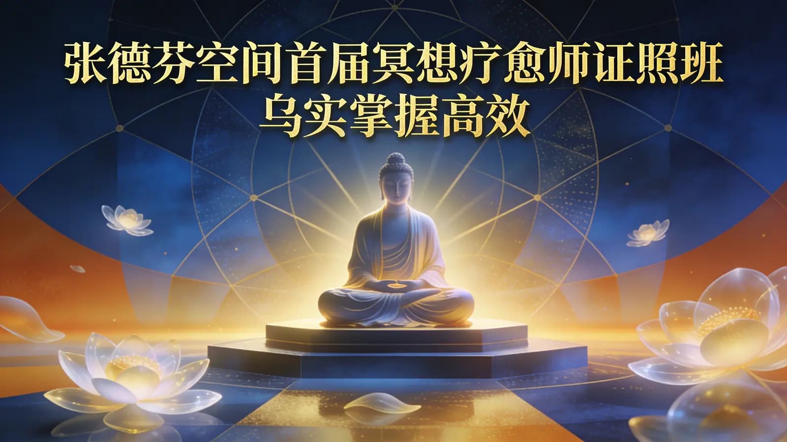 网络整理张德芬空间首届冥想疗愈师证照班 乌实掌握高效冥想技术,创造富足喜悦人生