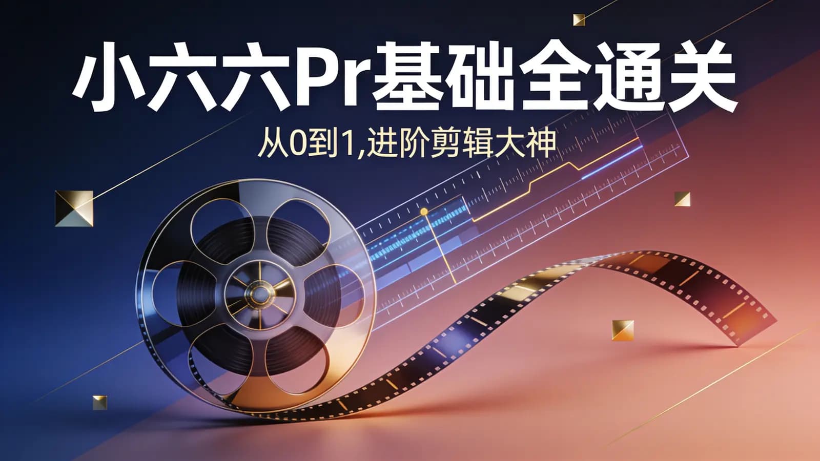 小六六Pr基础全通关:从0到1,进阶剪辑大神