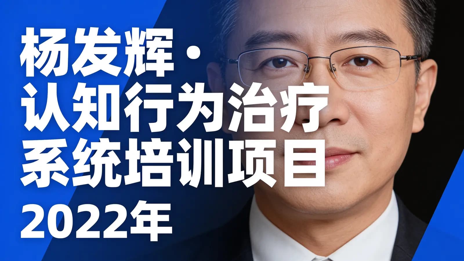 网络整理杨发辉•认知行为治疗系统培训项目 2022年