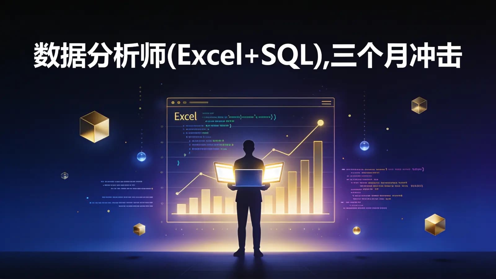 数据分析师(Excel+SQL),三个月冲击世界500强抢手数据分析师