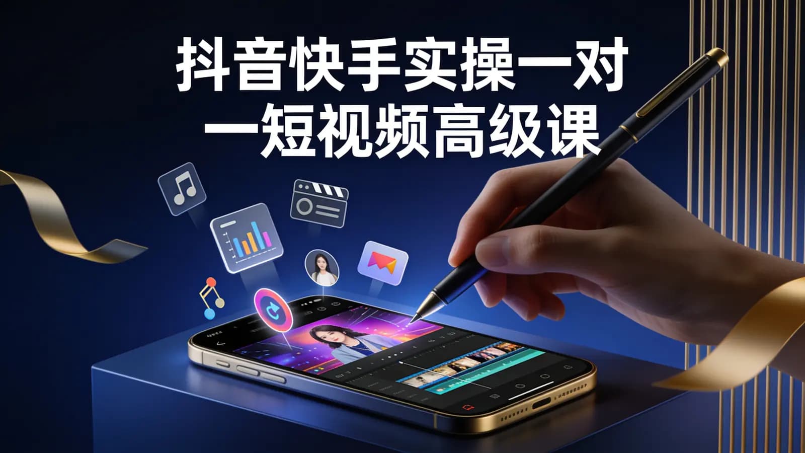 抖音快手实操一对一短视频高级课