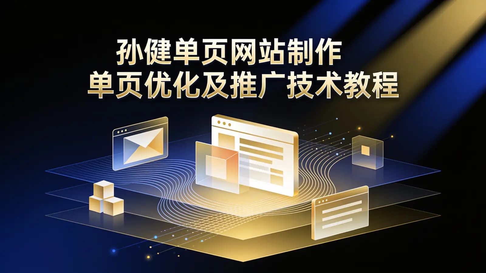 孙健单页网站制作单页优化及推广技术教程