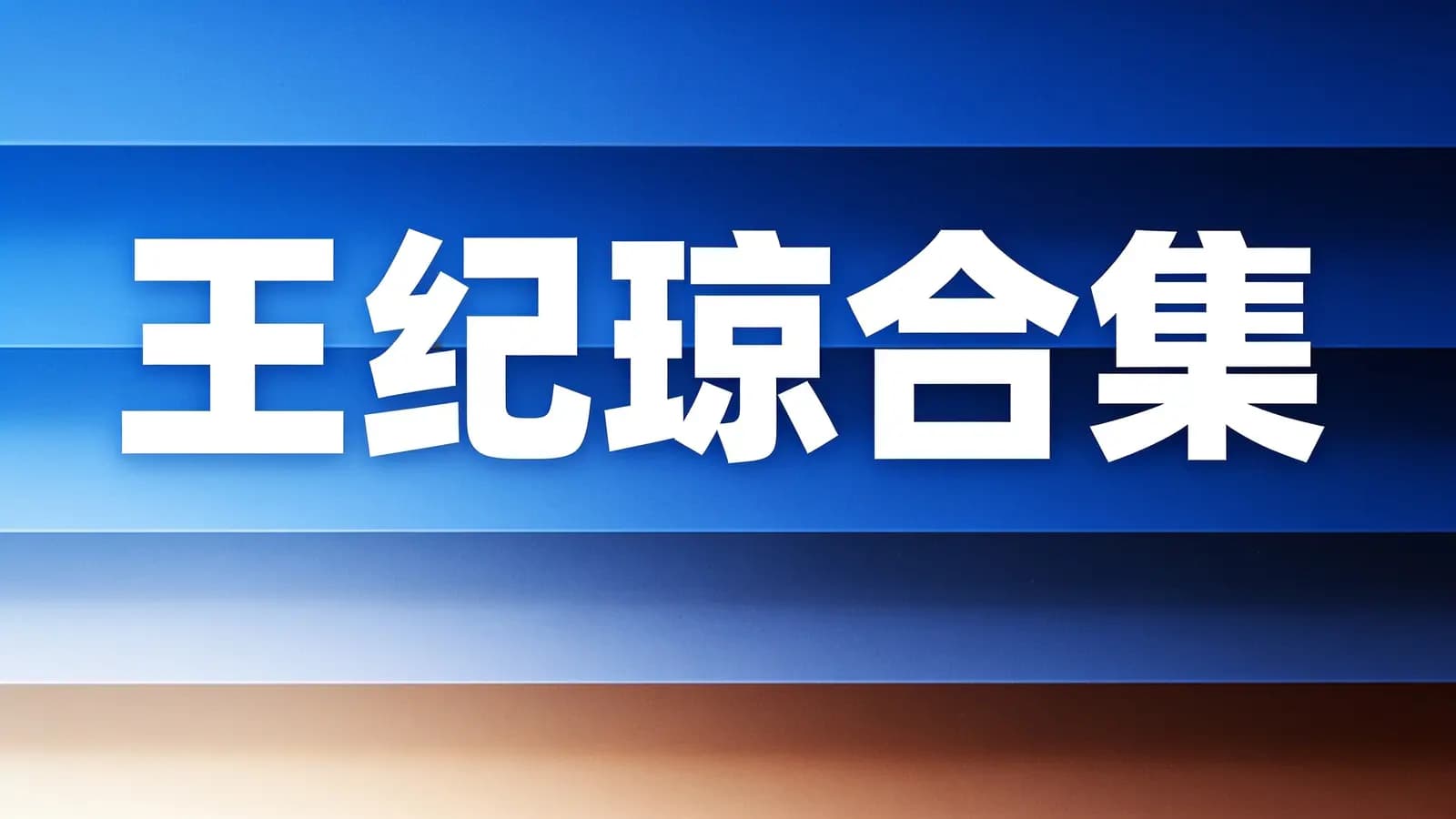 王纪琼合集