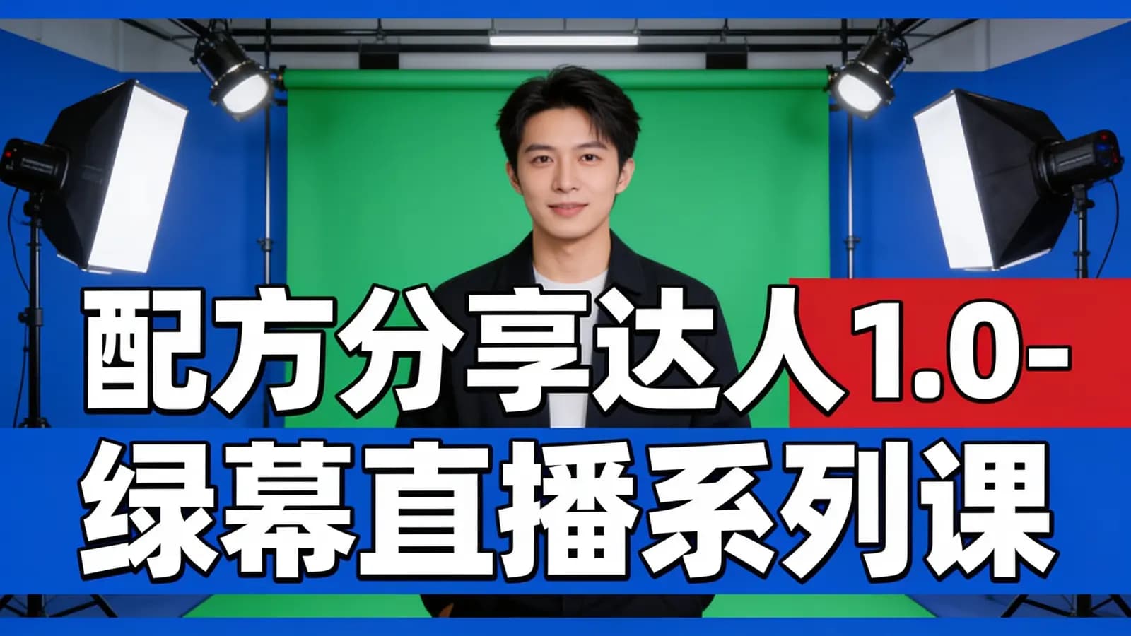 网络整理配方分享达人1.0-绿幕直播系列课