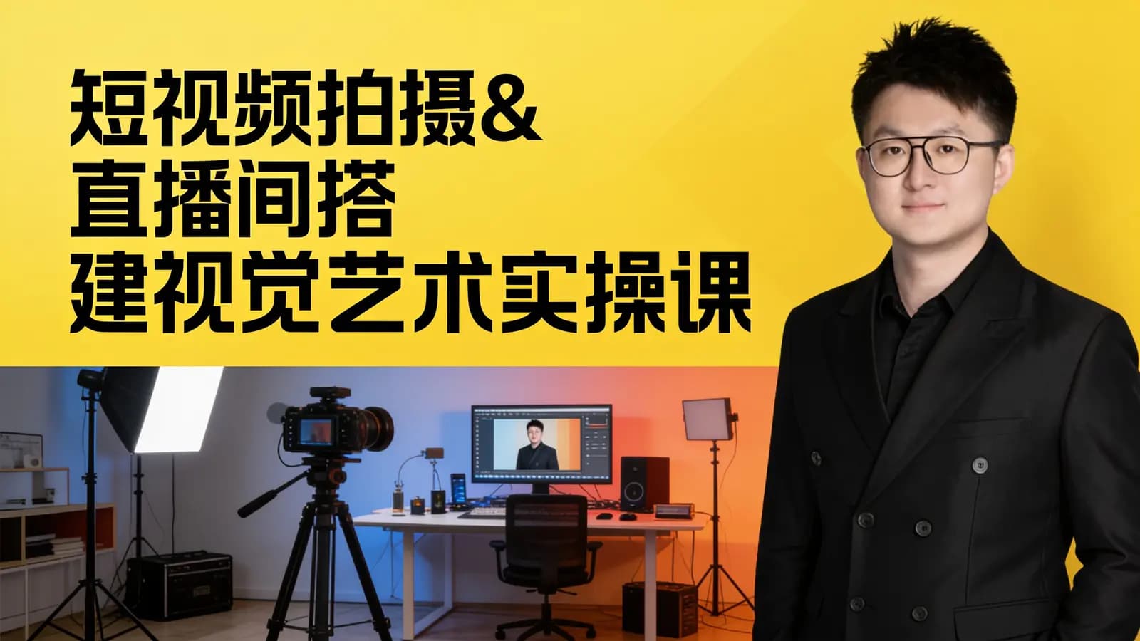 短视频拍摄&直播间搭建视觉艺术实操课