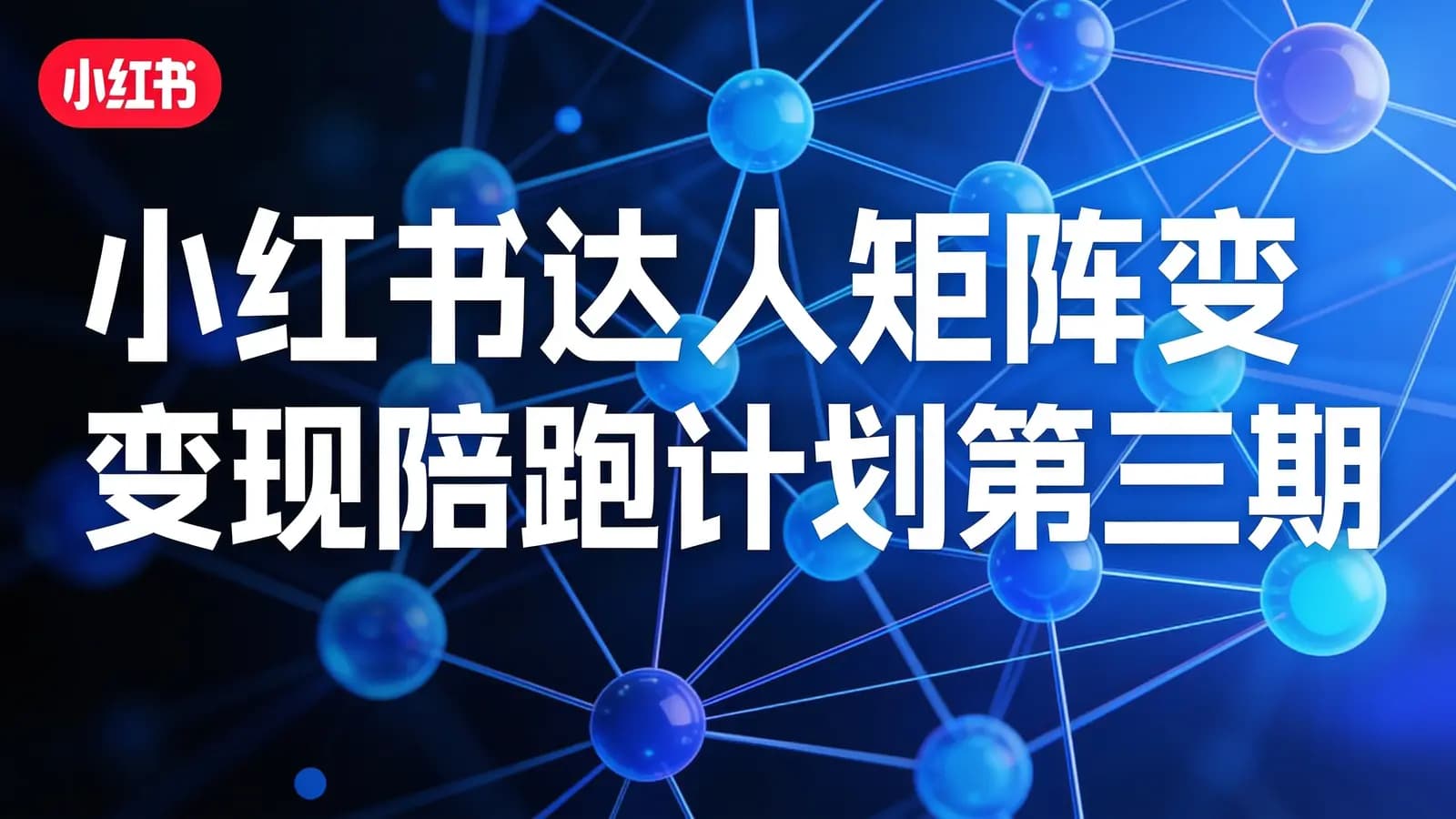 网络整理小红书达人矩阵变现陪跑计划第三期