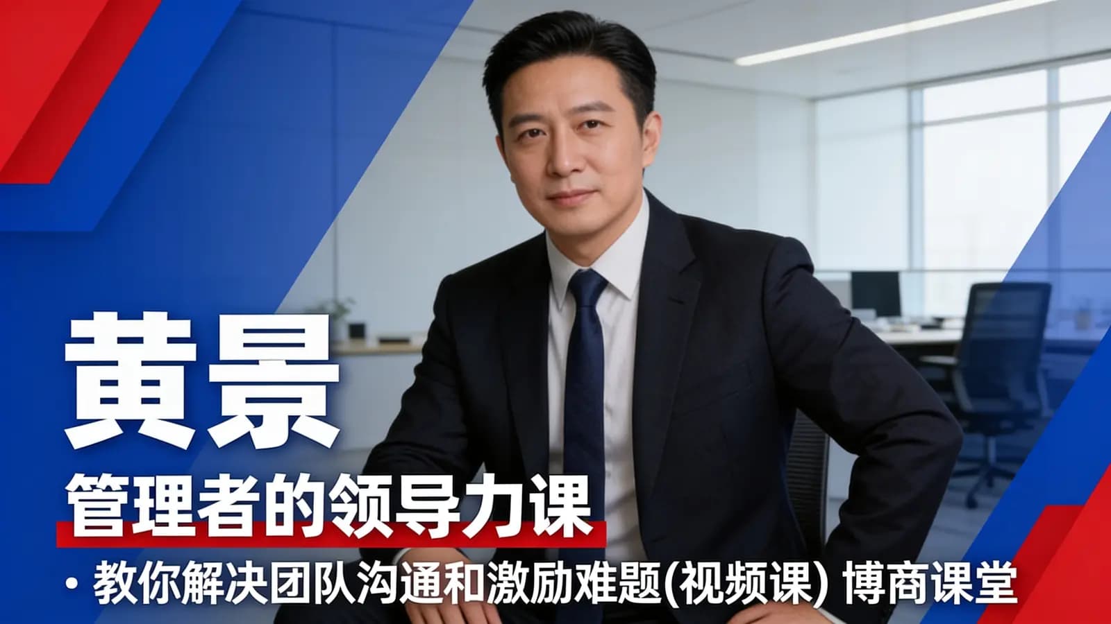网络整理黄景:管理者的领导力课–教你解决团队沟通和激励难题(视频课)_博商课堂