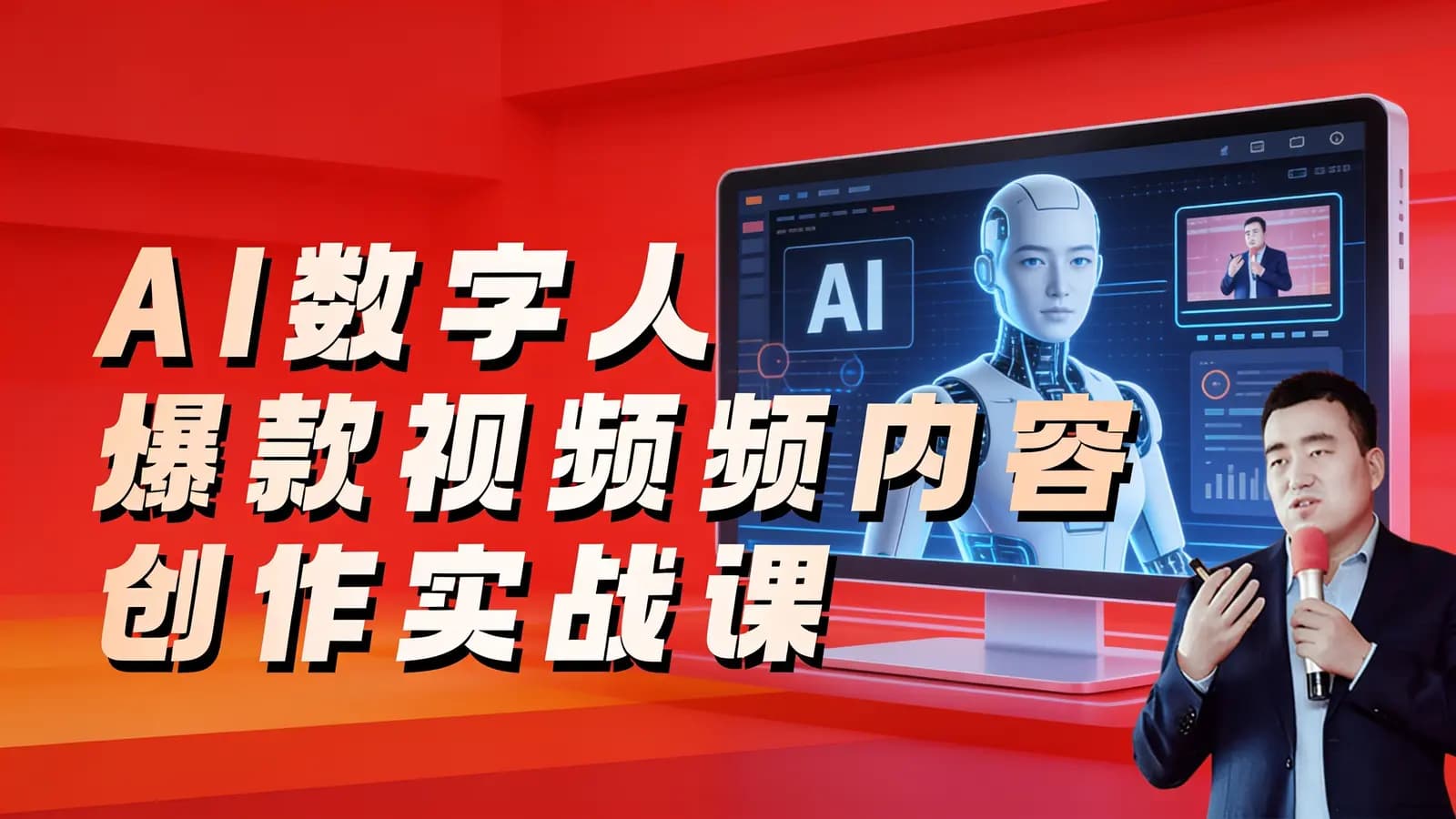 AI数字人爆款视频内容创作实战课