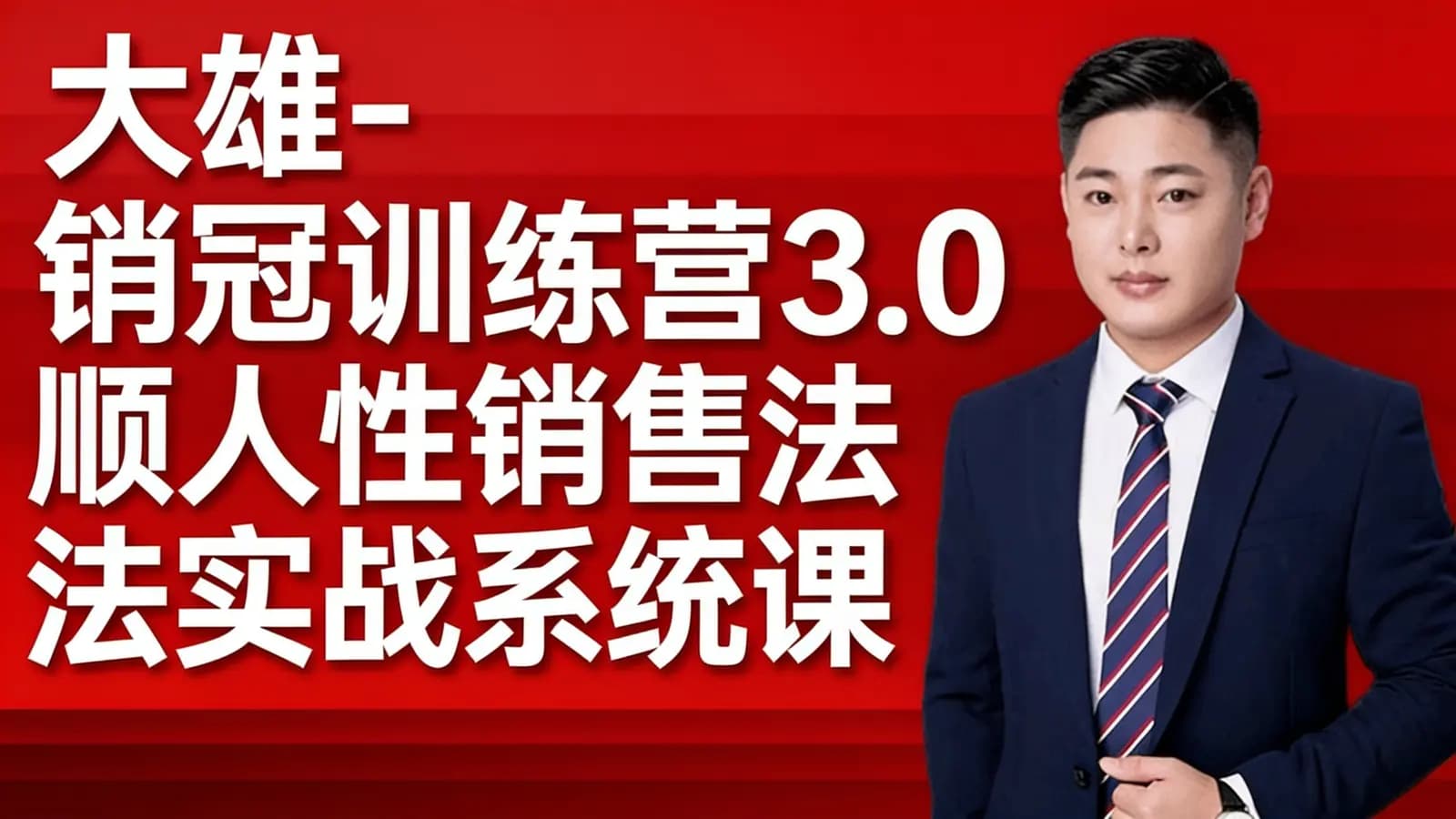 大雄-销冠训练营3.0顺人性销售法实战系统课