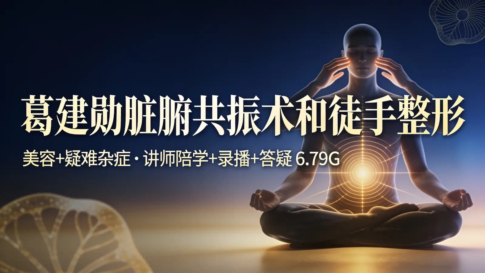 网络整理葛建勋脏腑共振术和徒手整形–美容+疑难杂症–讲师陪学+录播+答疑 6.79G
