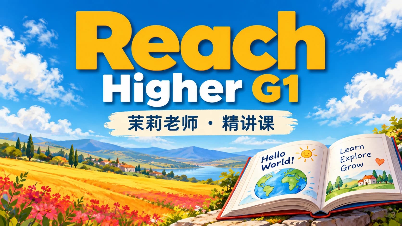 茉莉老师【外教课】Reach Higher G1 精讲课