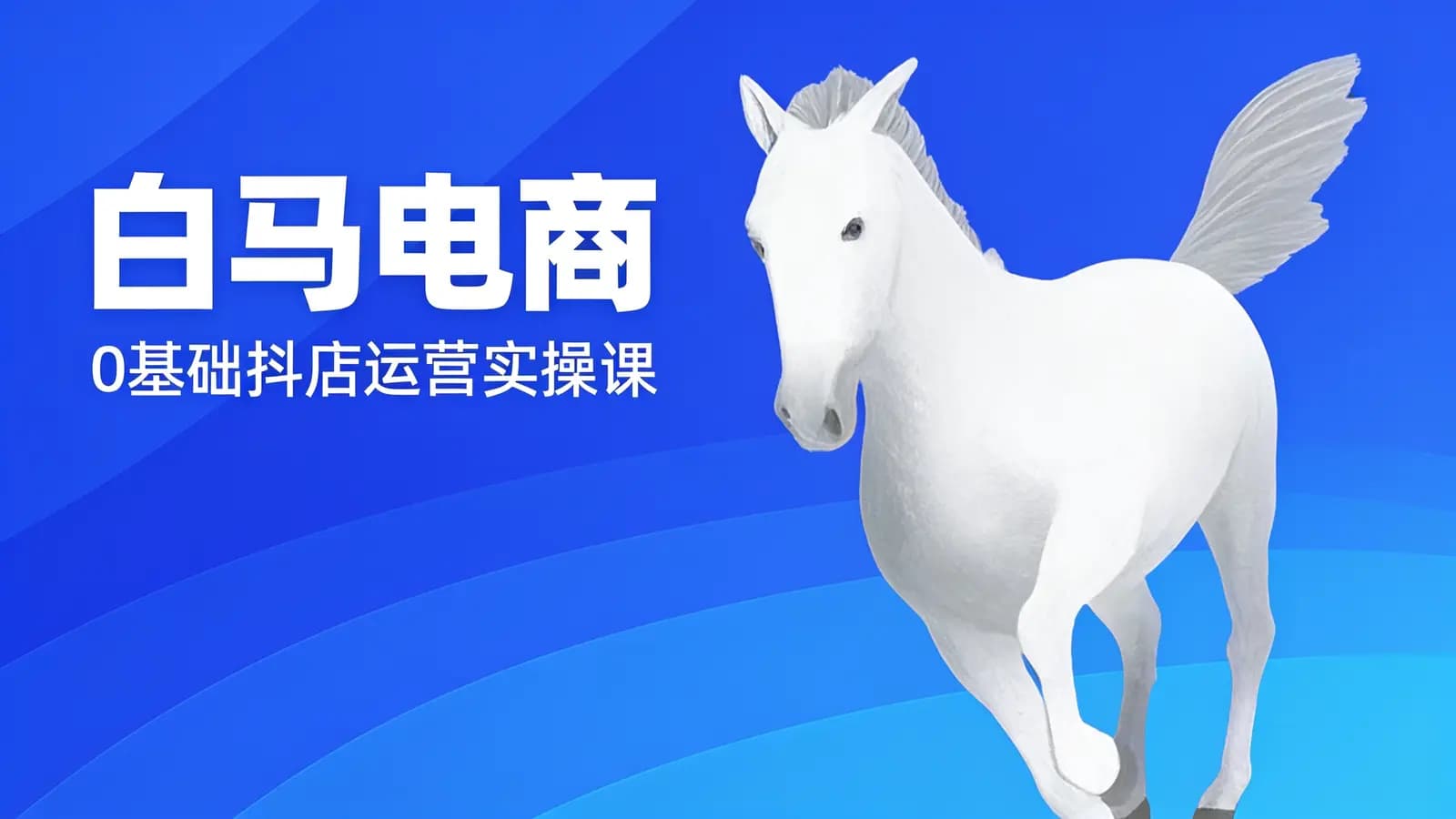 白马电商·0基础抖店运营实操课