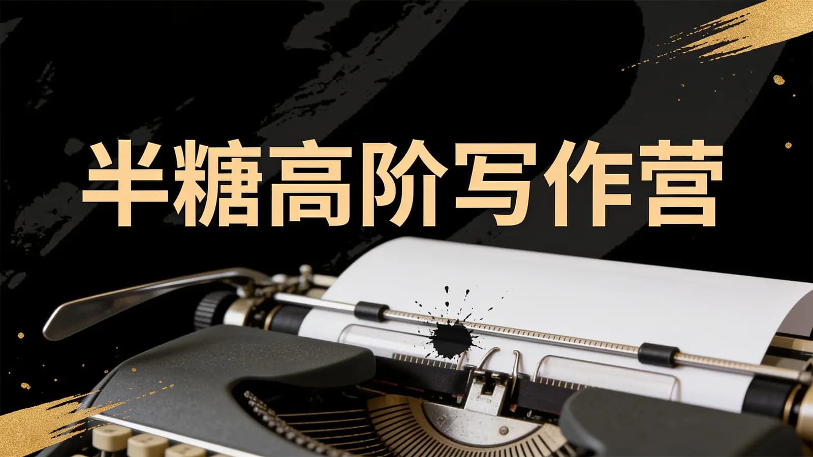半糖高阶写作营