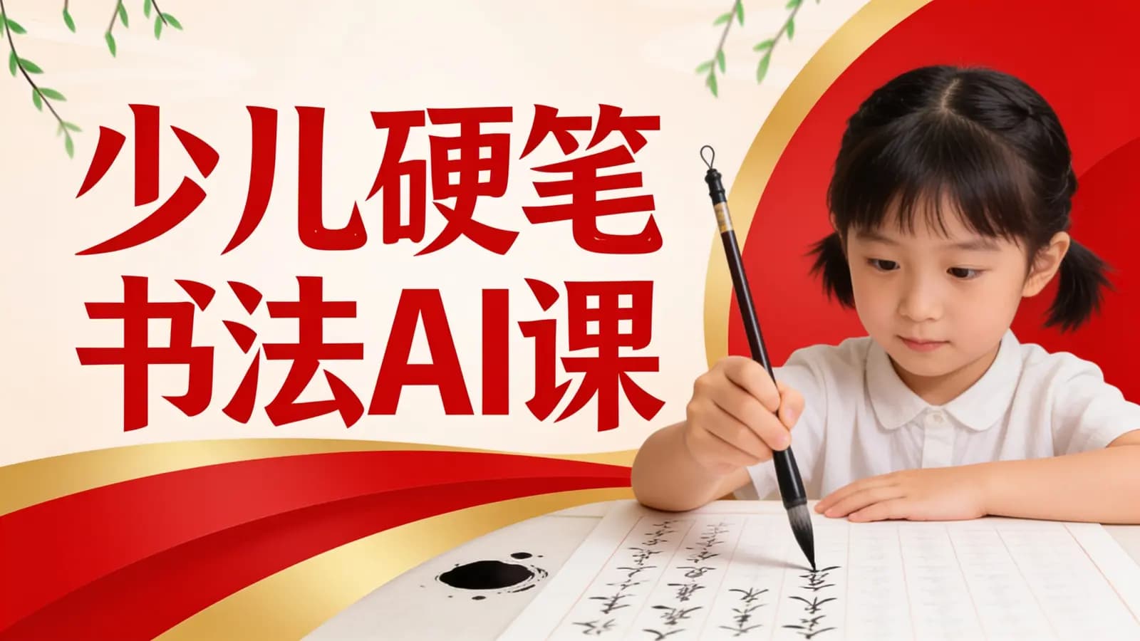 少年得到少儿硬笔书法AI课