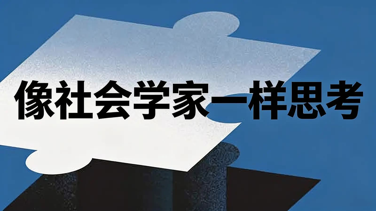 看理想像社会学家一样思考