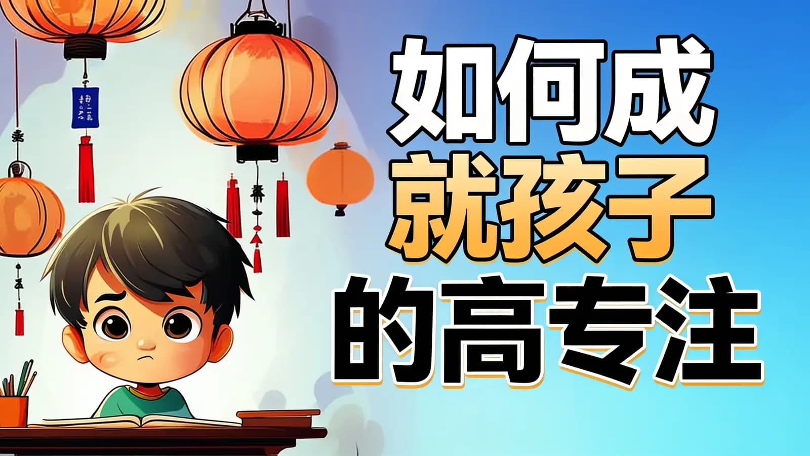 如何成就孩子的高专注