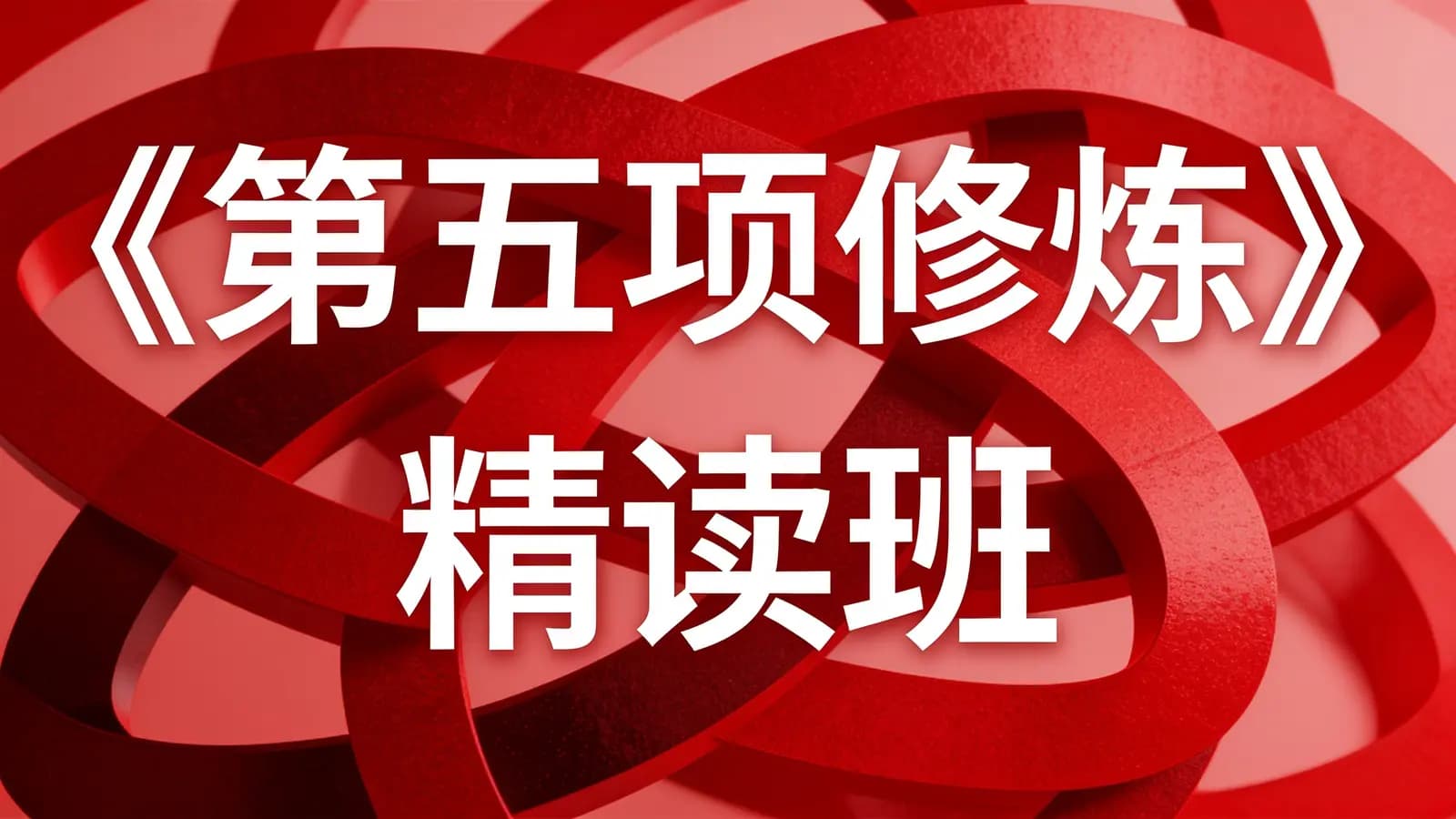 湛庐阅读《第五项修炼》精读班