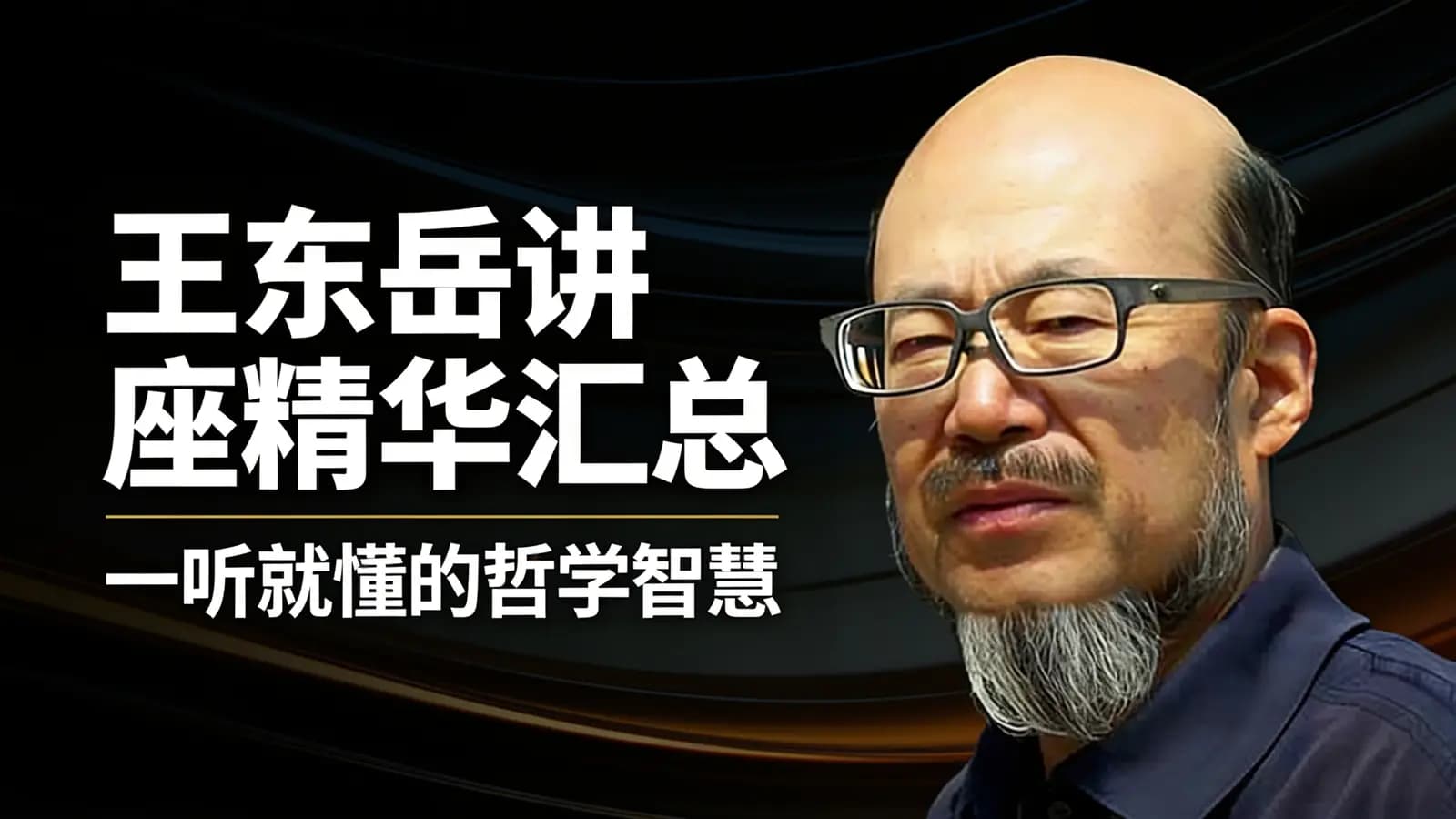 王东岳讲座精华汇总：一听就懂的哲学智慧