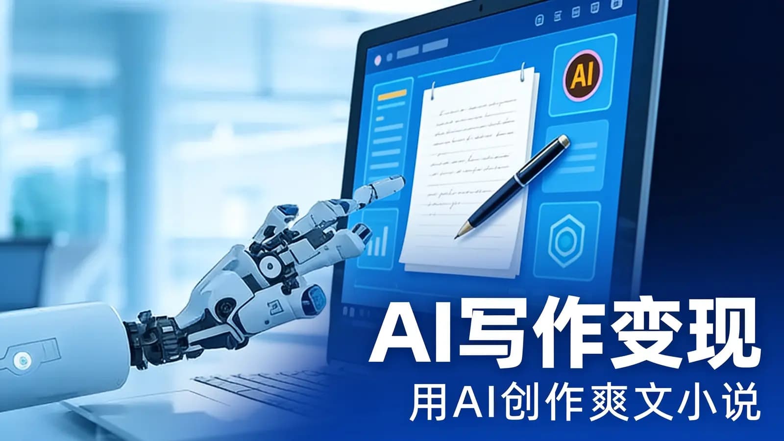 AI写作变现：用AI创作爽文小说