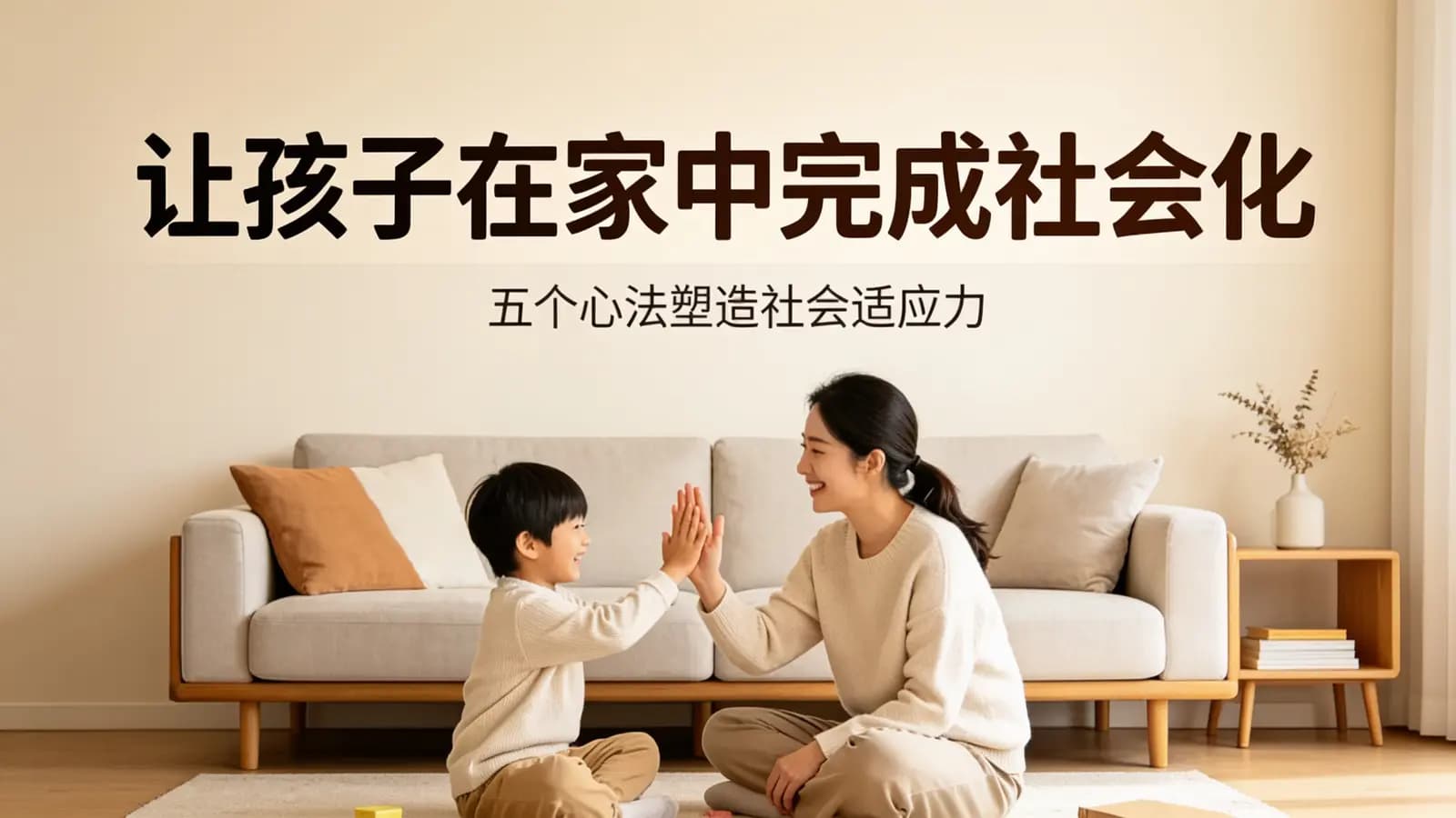 网络整理让孩子在家中完成社会化：五个心法塑造社会适应力