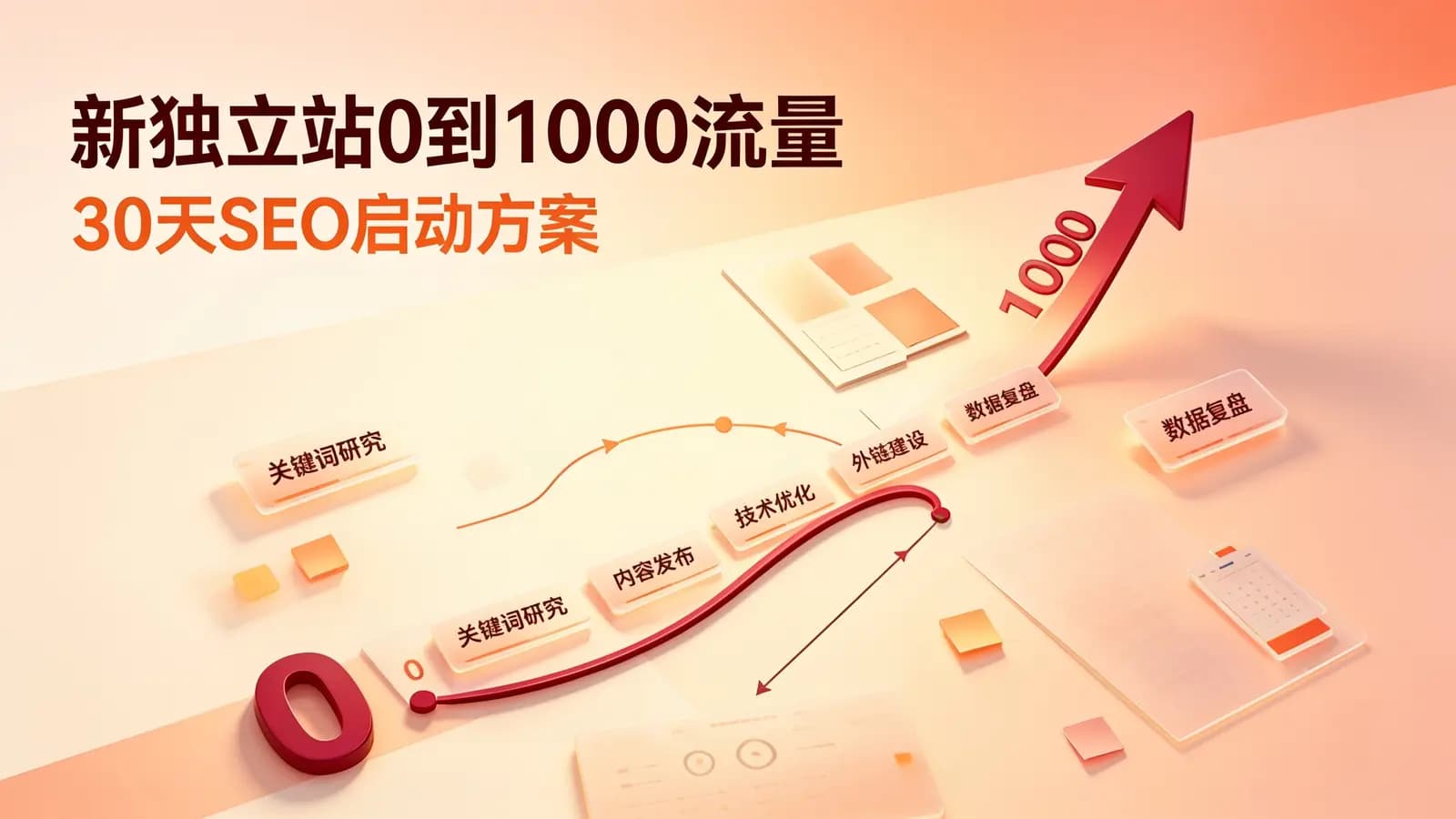 新独立站0到1000流量：30天SEO启动方案