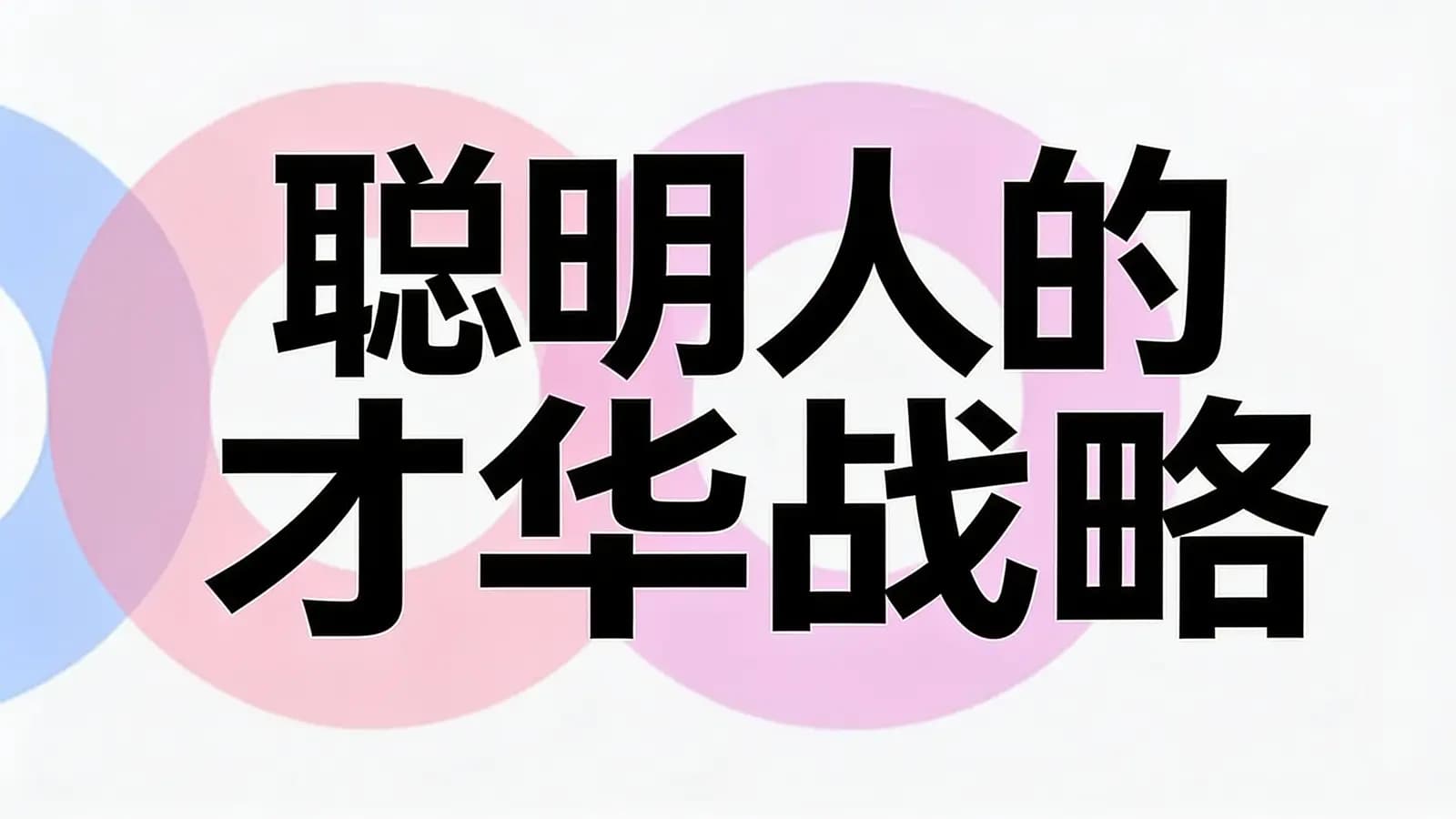 聪明人的才华战略(.pdf.epub.txt.mobi)