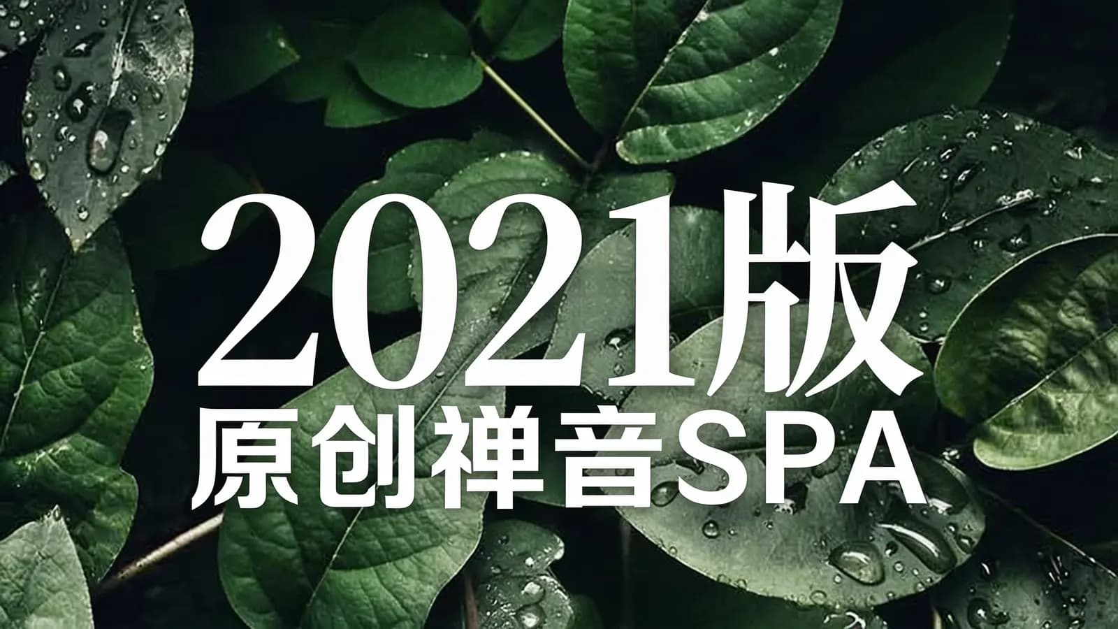 2021版 · 原创禅音SPA