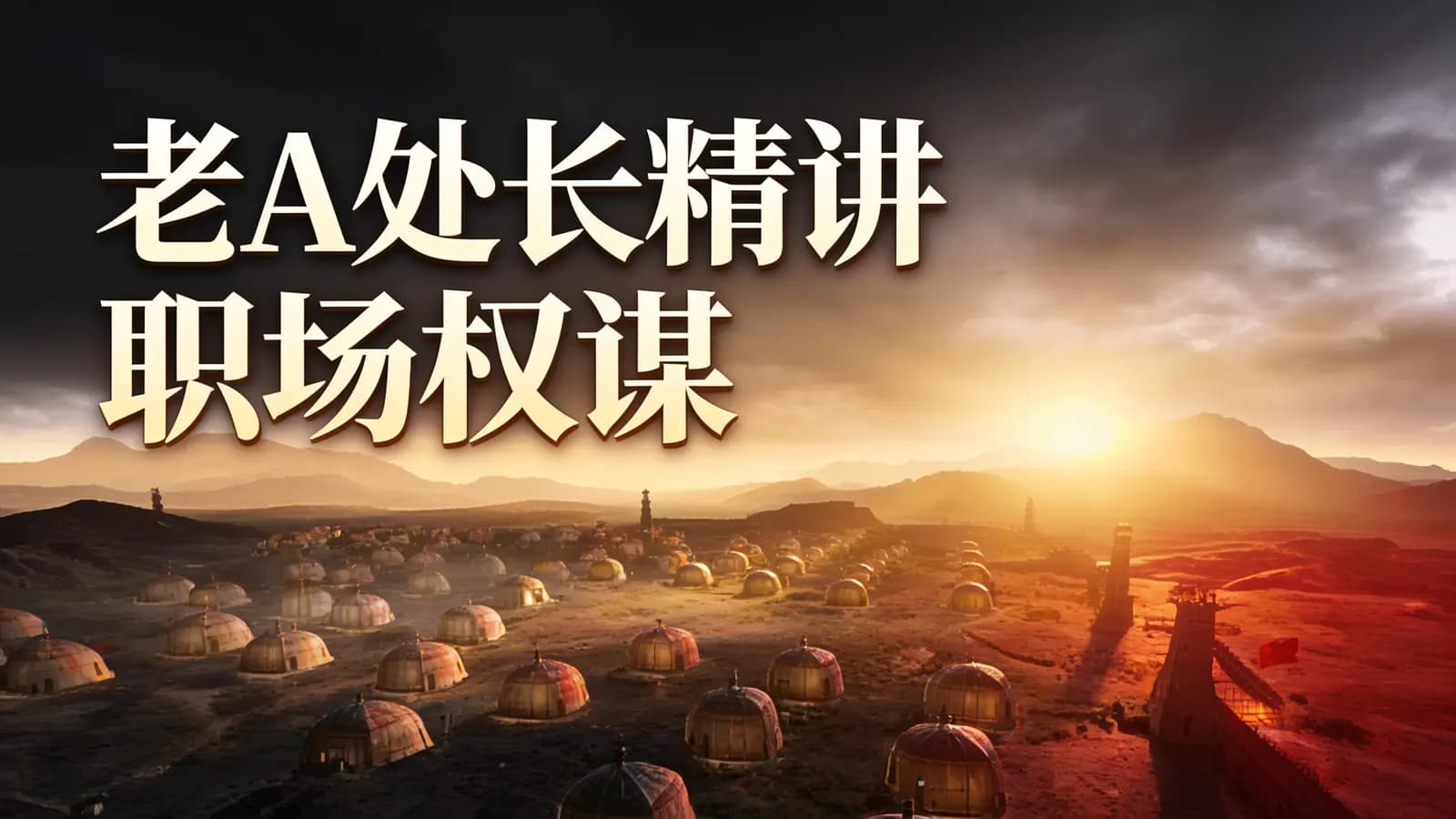 网络整理老A处长精讲职场权谋