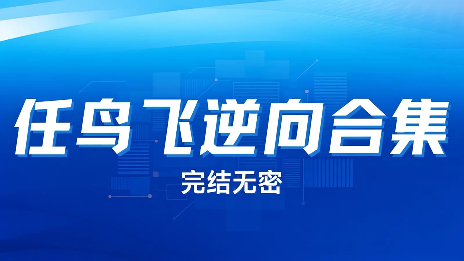 任鸟飞逆向合集(完结无密)