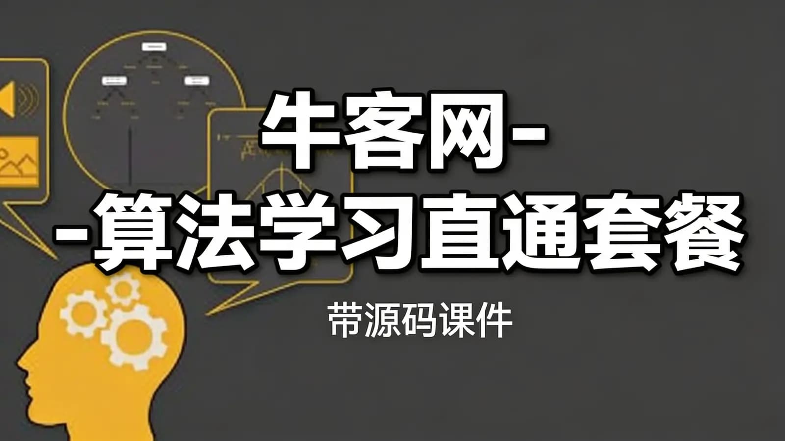 牛客网 - 算法学习直通套餐 – 带源码课件