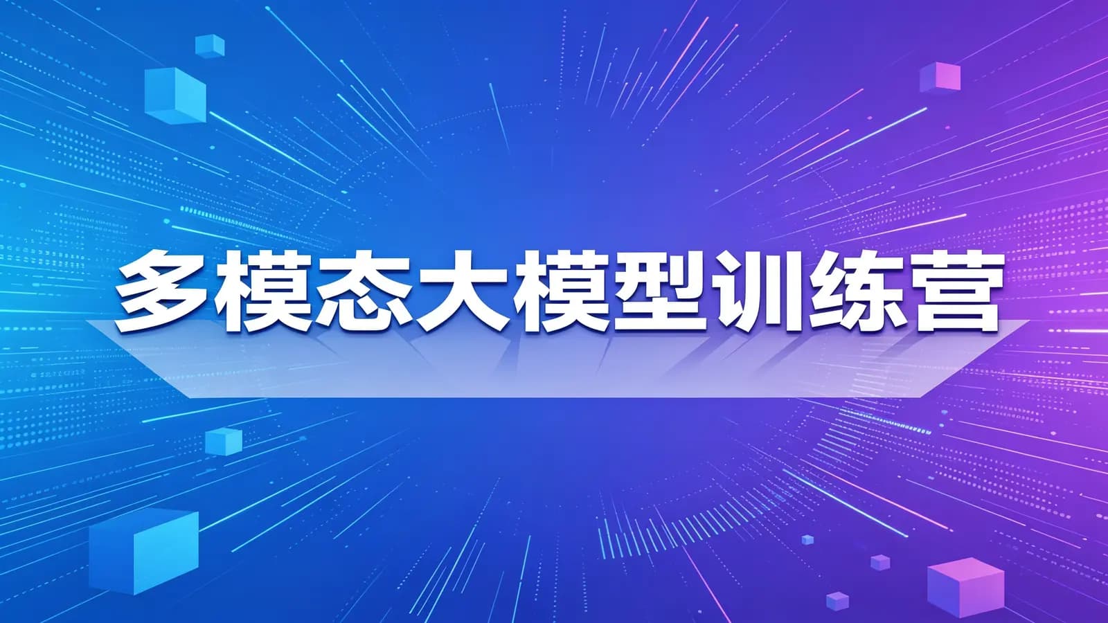 多模态大模型训练营