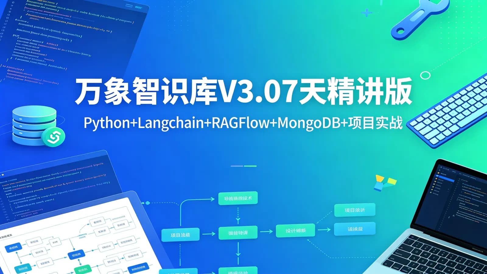 尚硅谷 - 万象智识库V3.07天精讲版:Python+Langchain+RAGFlow+MongoDB+项目实战