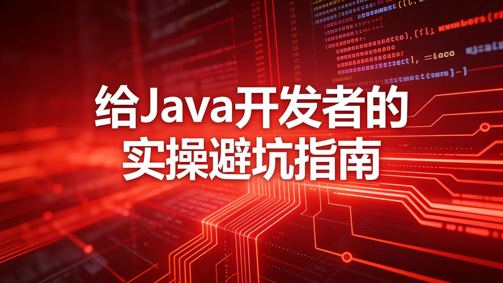 慕课实战 - 给Java开发者的实操避坑指南