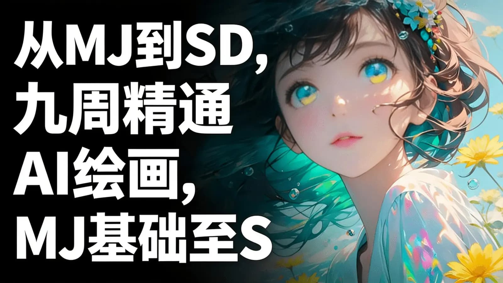 从MJ到SD,九周精通AI绘画,MJ基础至SD模型训练全方位教学