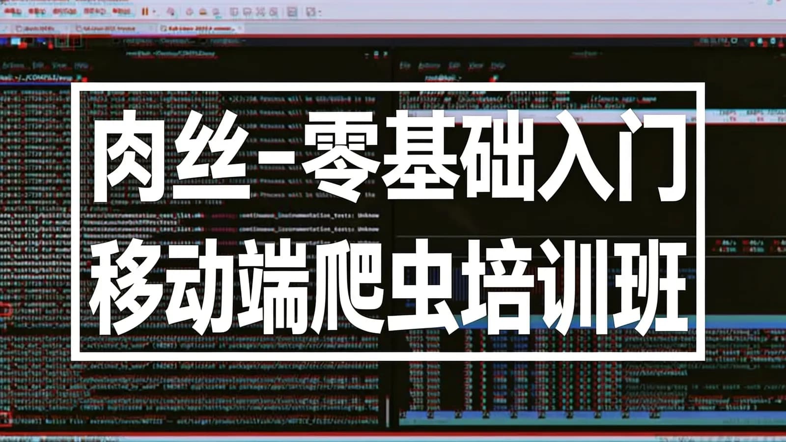 网络整理肉丝-零基础入门移动端爬虫培训班