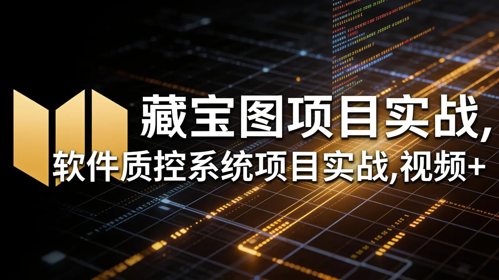 网络整理藏宝图项目实战,软件质控系统项目实战,视频+资料